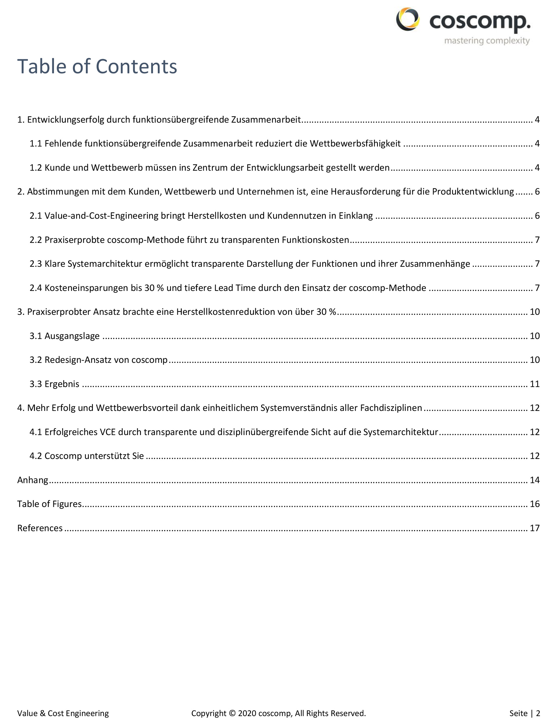 White Paper Value And Cost Engineering Coscomp 2